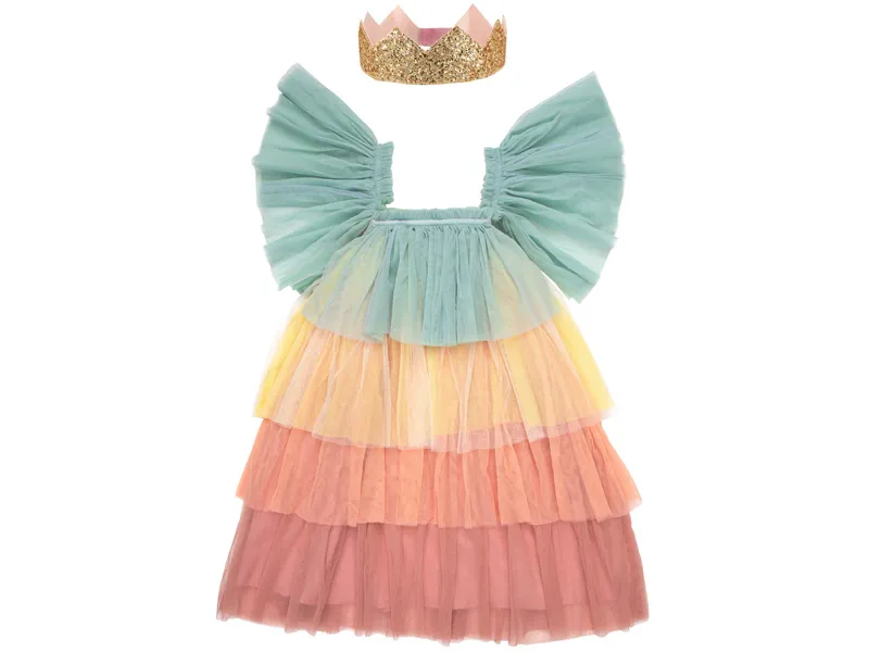 Meri Meri Arcobaleno abito principessa tulle 5-6 anni
