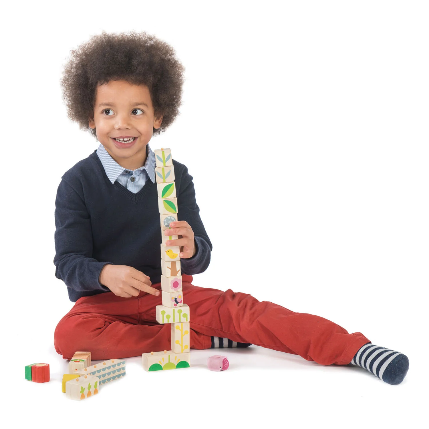 Tender Leaf Garden Blocks costruzioni legno 24 pezzi