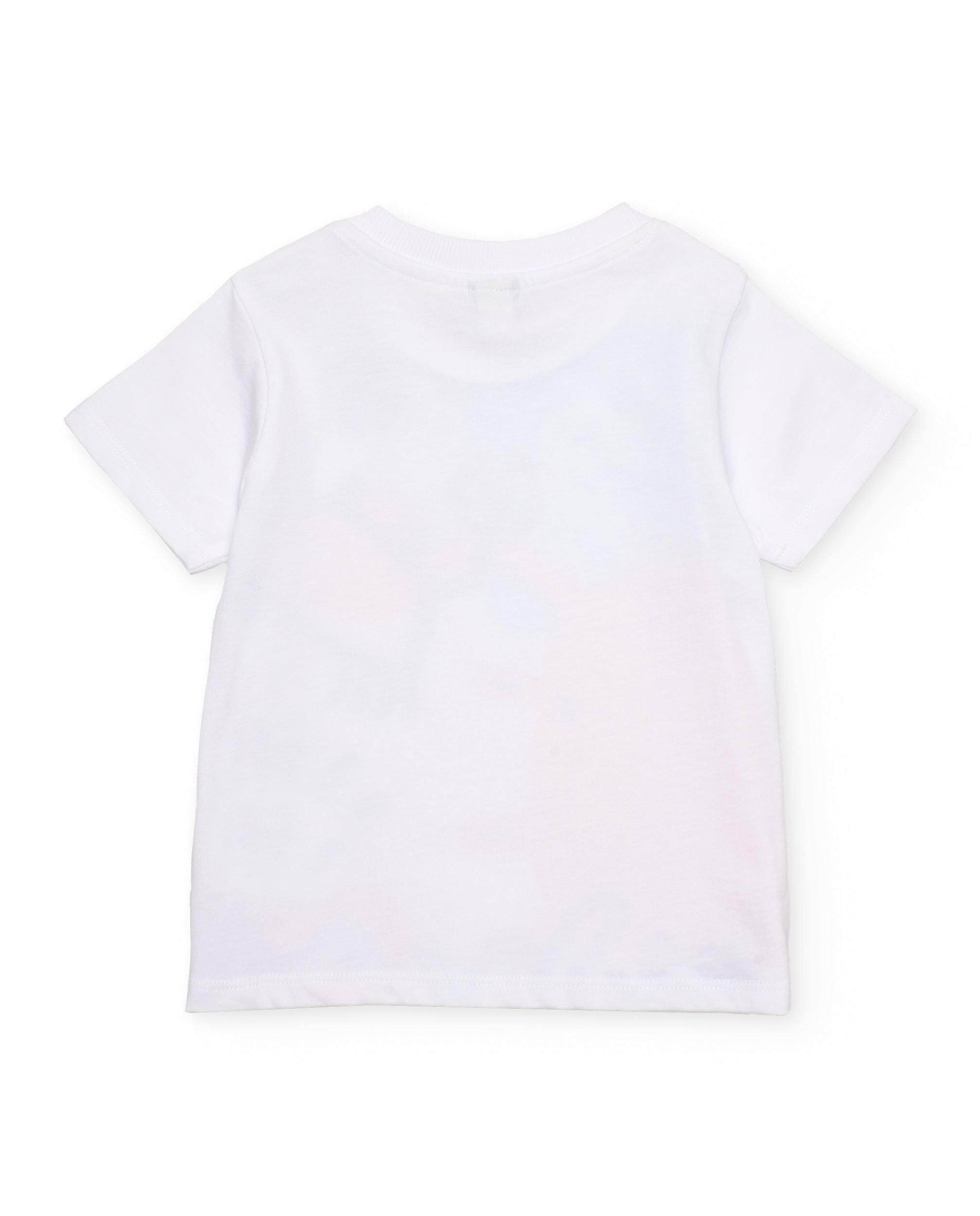Tuc Tuc completo bimbo t-shirt e bermuda bianco corallo