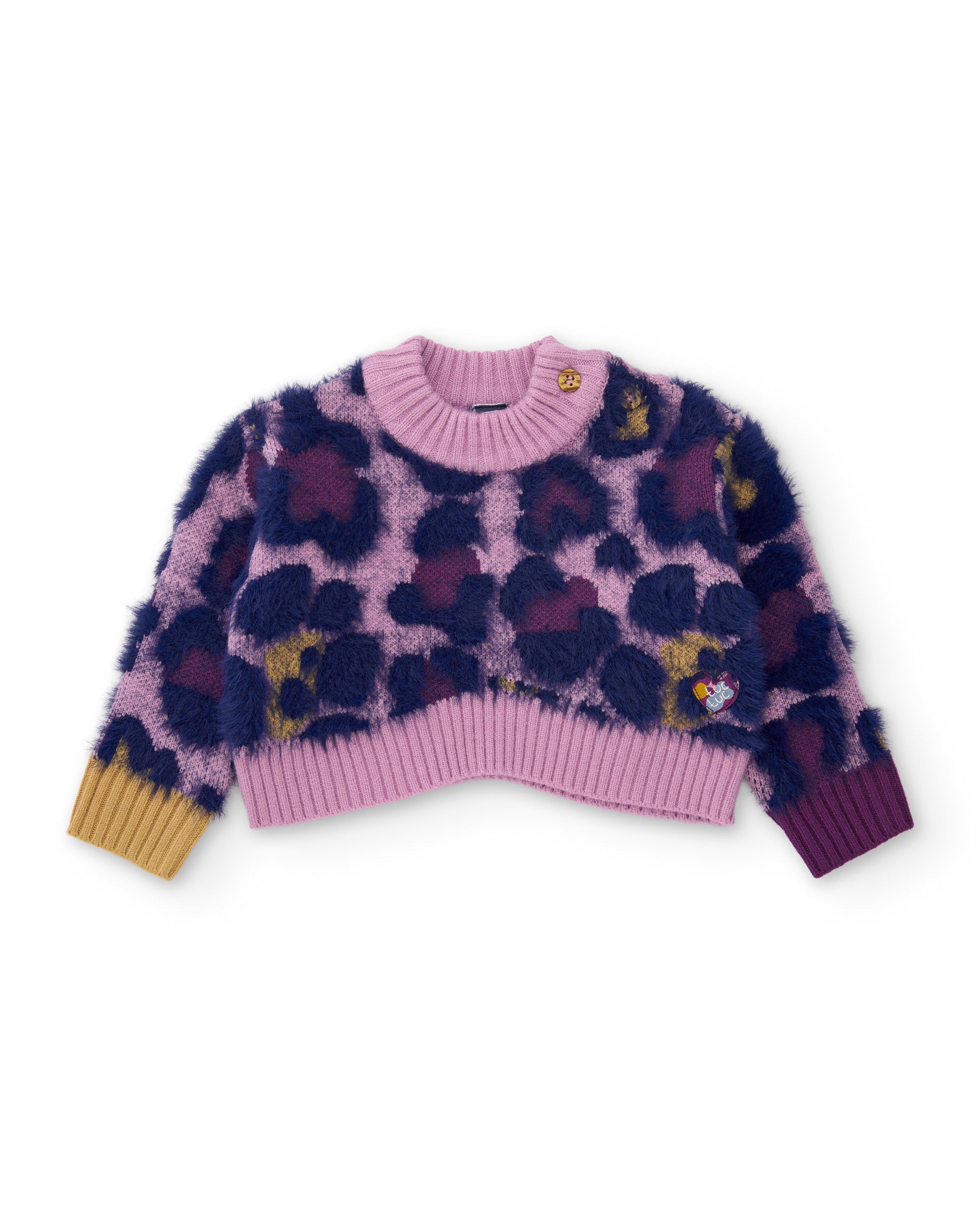 Tuc Tuc maglione bambina rosa stampa tigre caldo