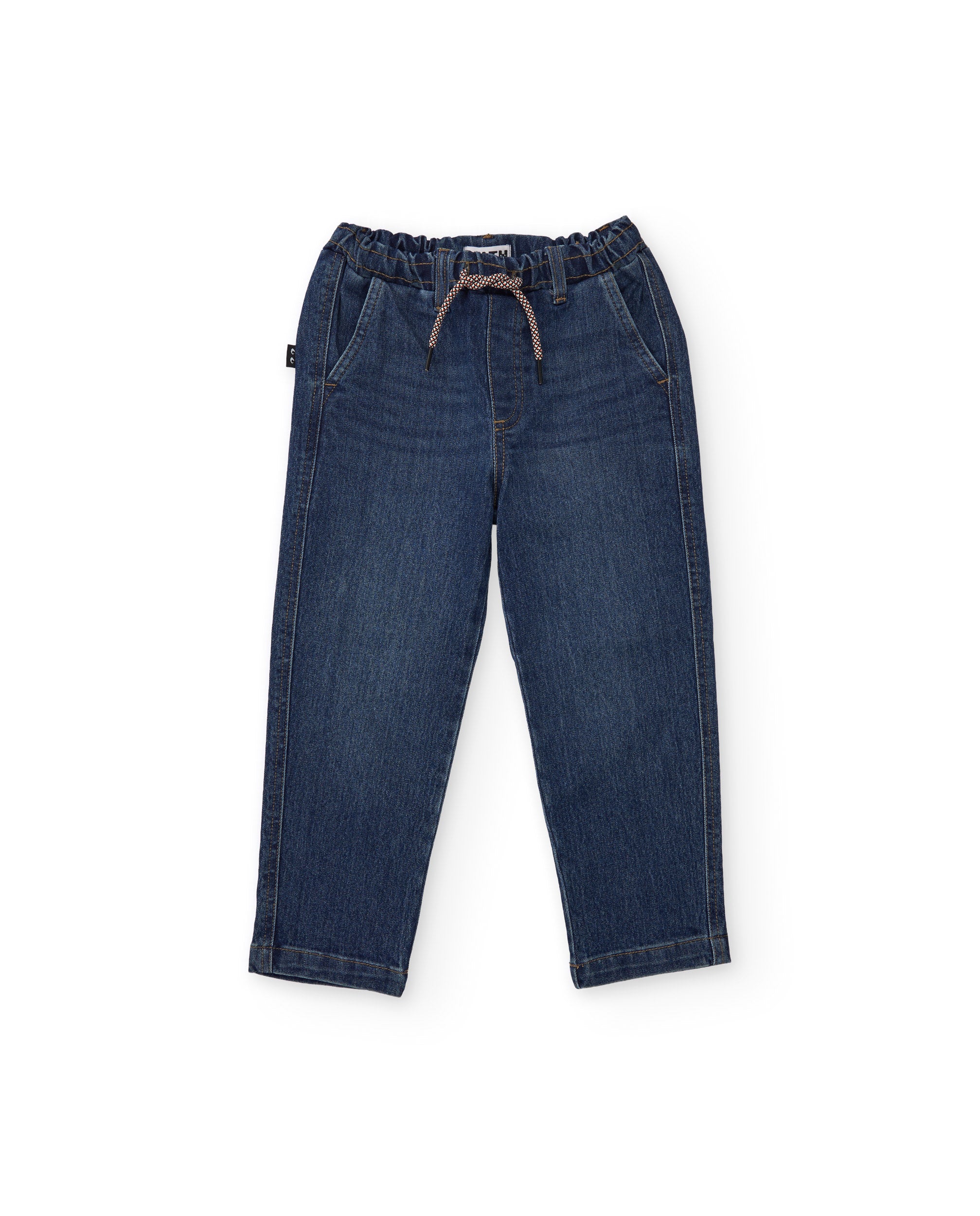 Tuc tuc jeans bimbo vita elastica blu denim