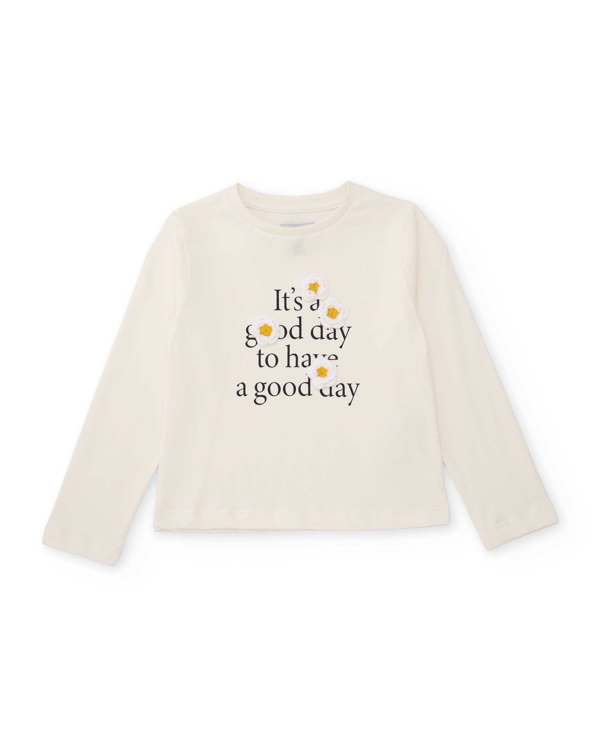 Tuc Tuc Bloom Gallery maglia bambina manica lunga fiori bianca