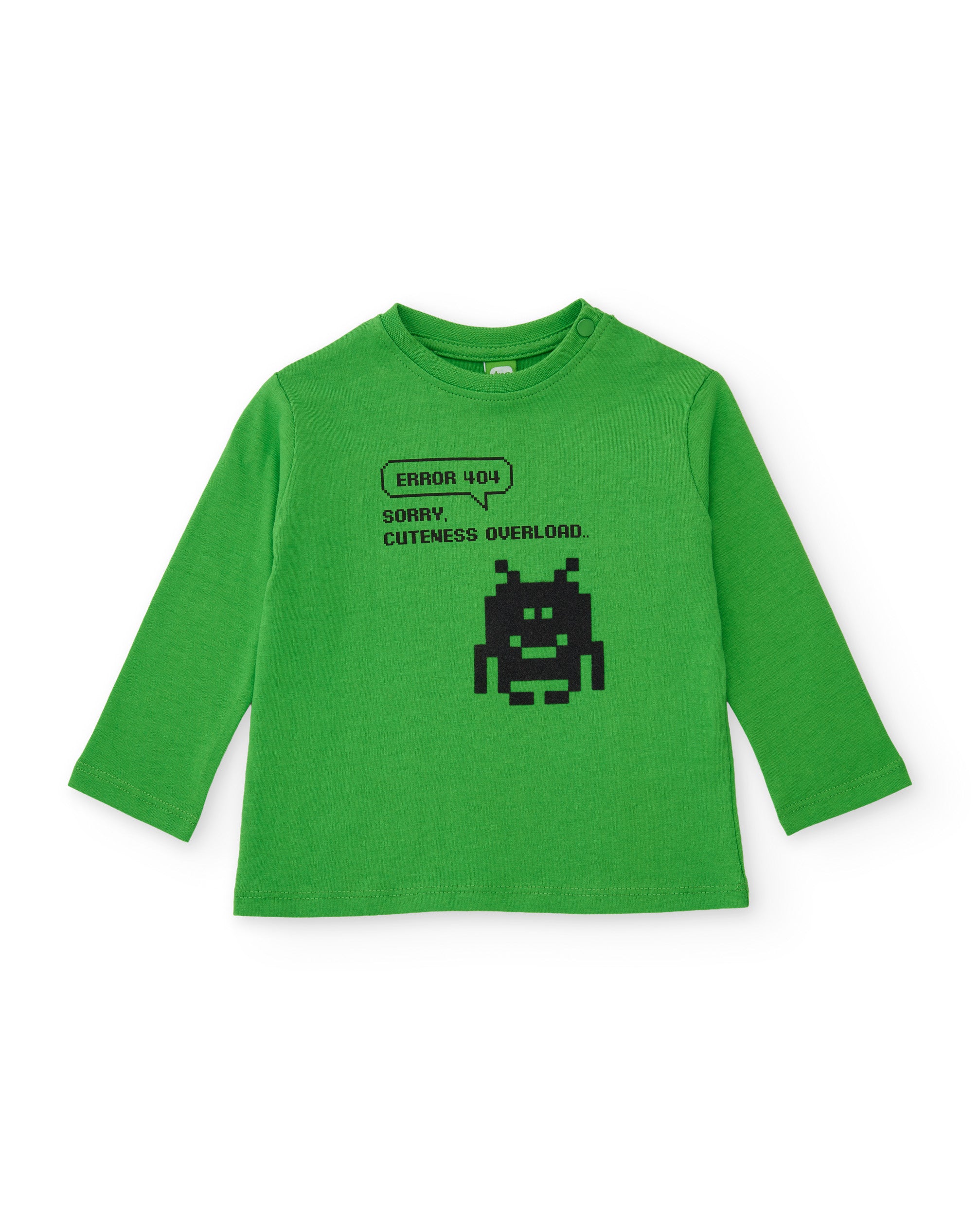 Tuc Tuc maglietta bimbo verde pixel manica lunga