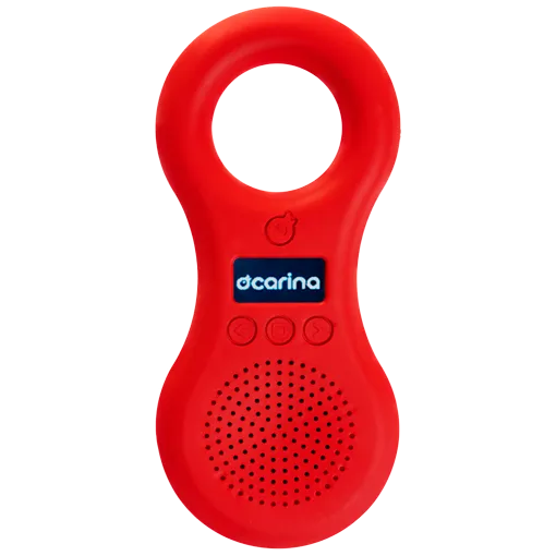 Ocarina Lettore MP3 Bambini 8GB Registratore Musica Fiabe Rosso