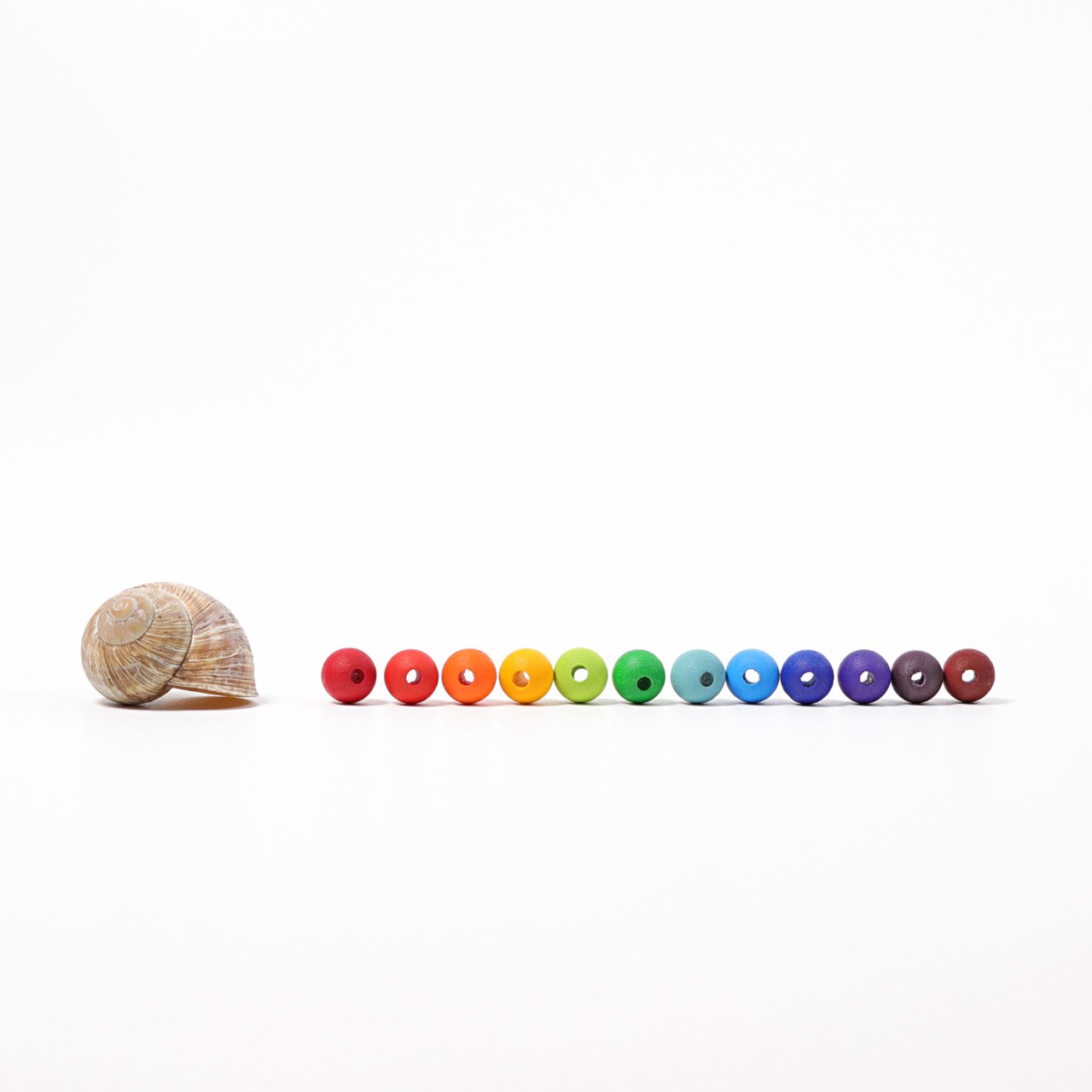 Grimm's Perle Arcobaleno perline legno piccole 120 pezzi
