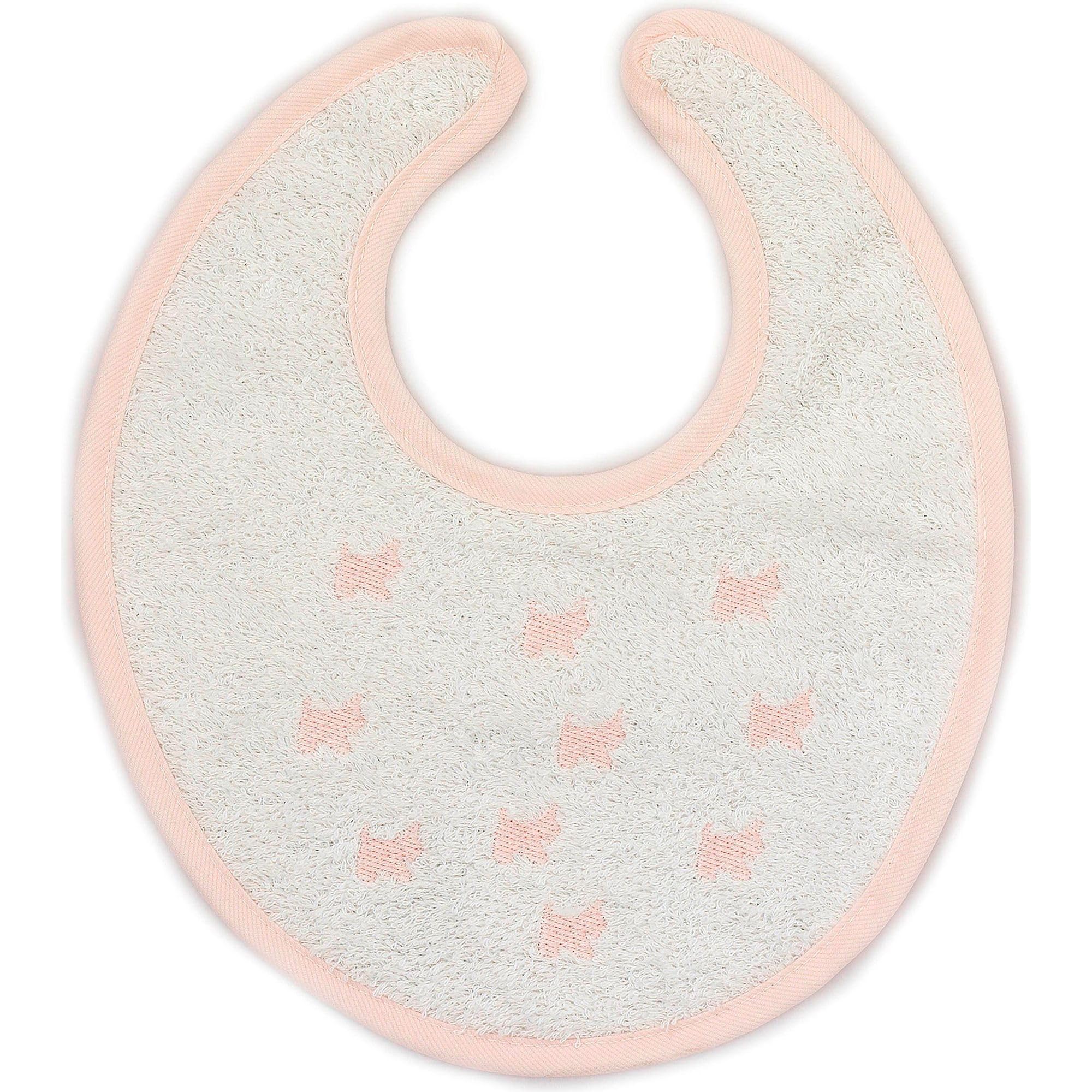 Babidu Bavaglino Celeste Cotone Velcro Girocollo Tondo