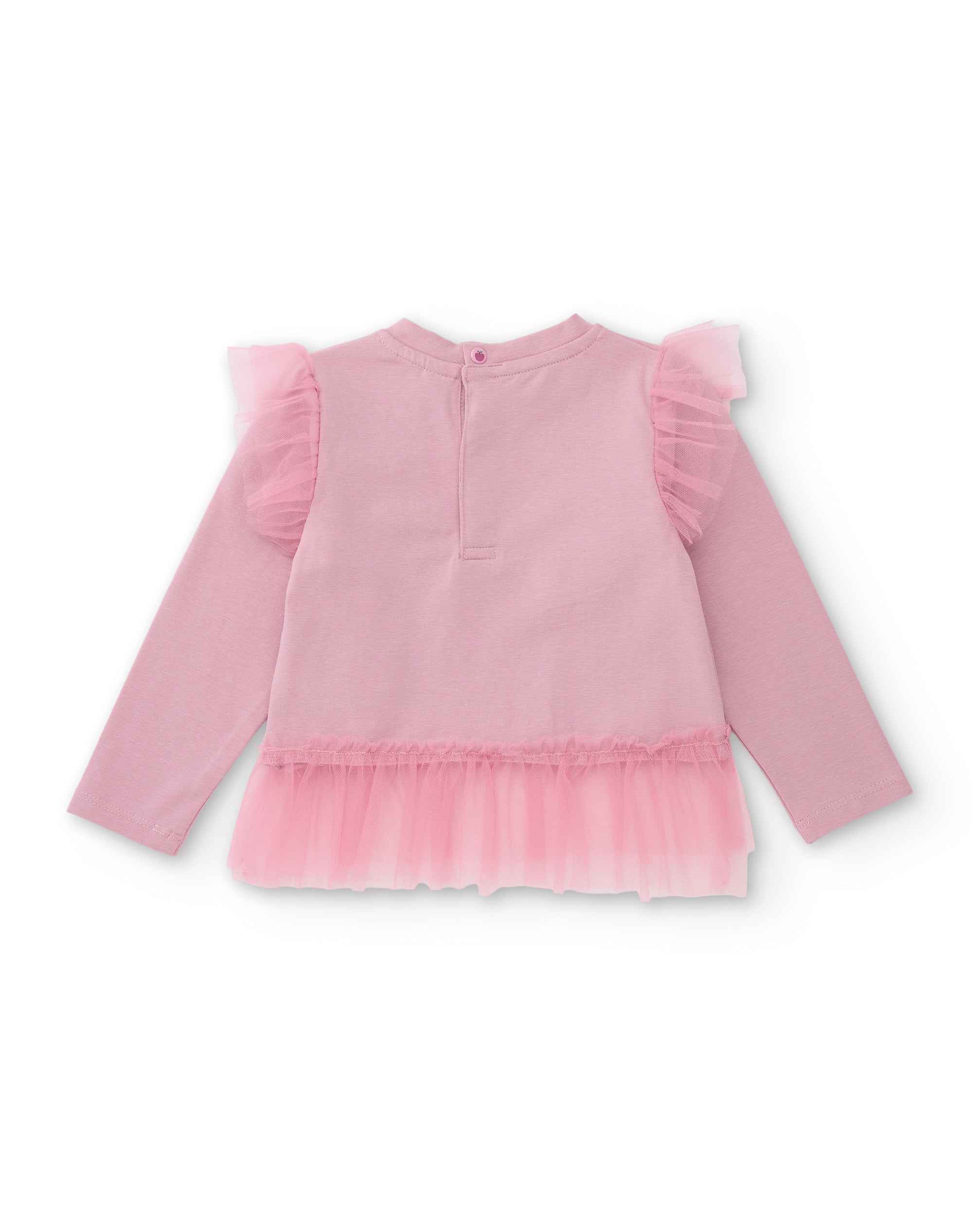 Tuc Tuc maglietta bambina rosa paillettes volant