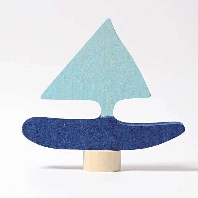Grimm's Barca figura decorativa in legno H 6 cm