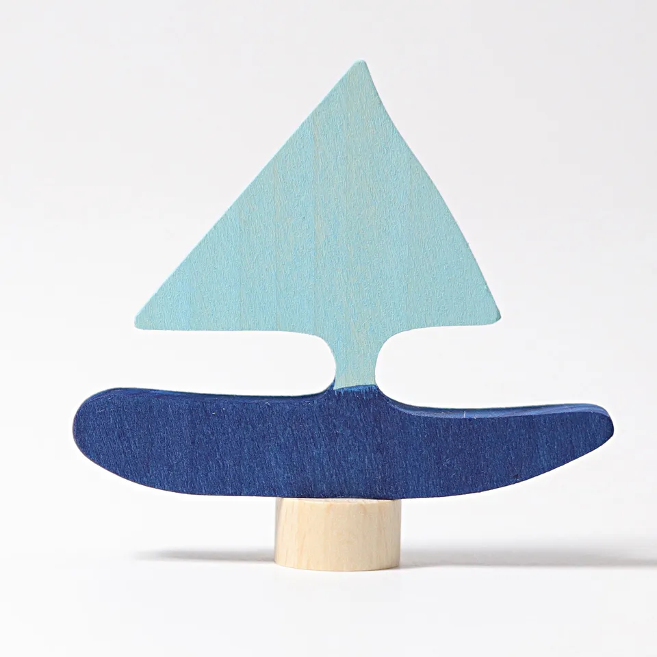 Grimm's Barca figura decorativa in legno H 6 cm