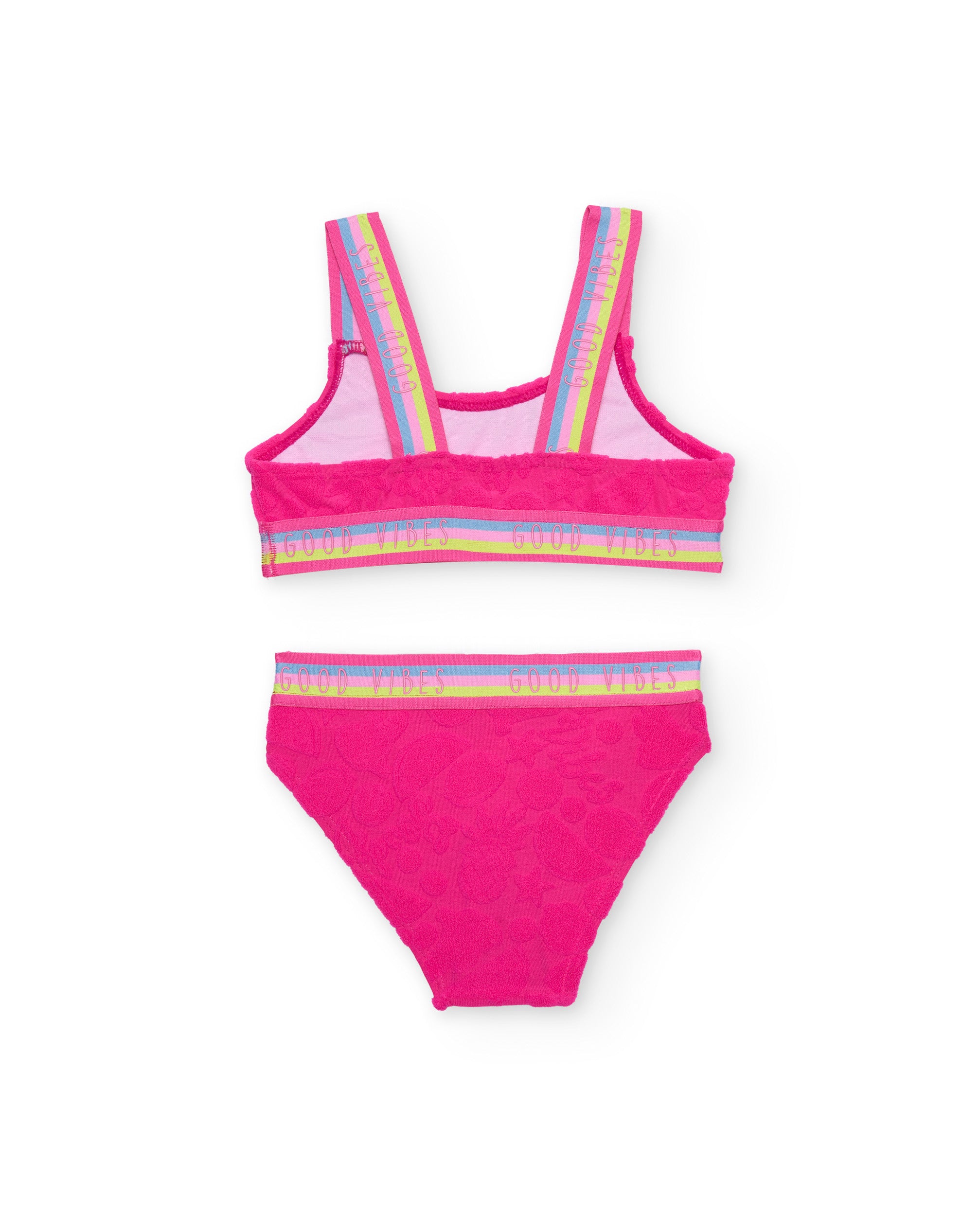 Tuc Tuc bikini bambina fucsia texture fiori