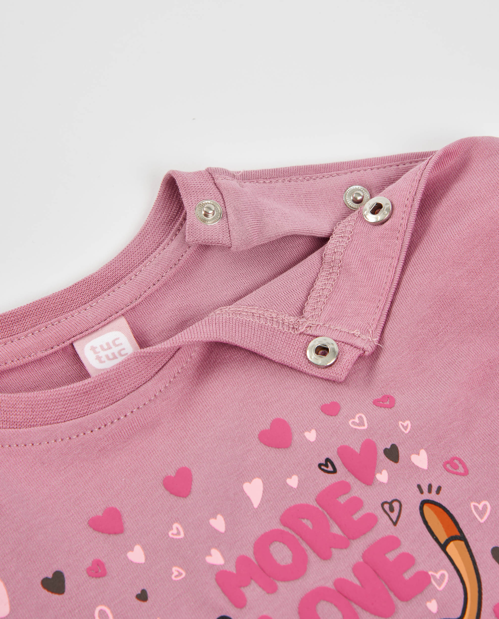 Tuc tuc maglia bambina rosa bassotto maniche lunghe