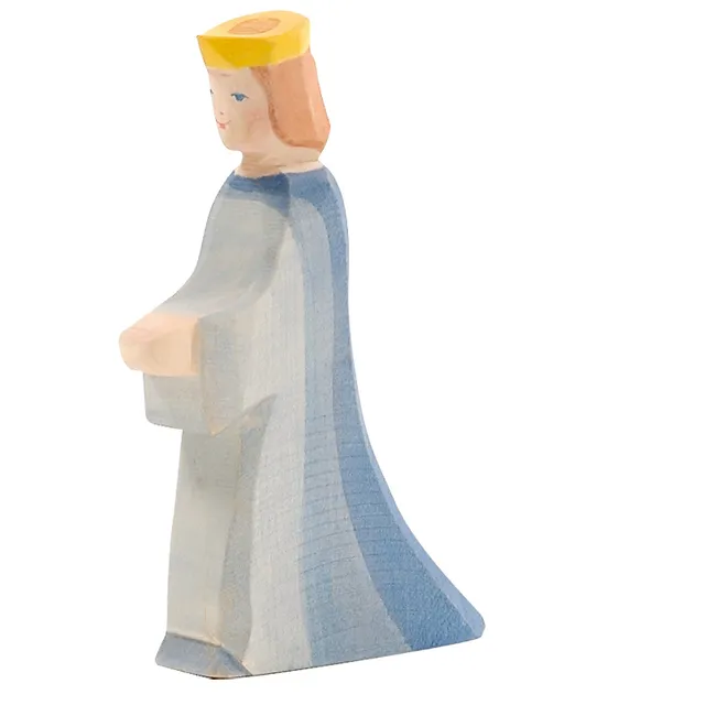Ostheimer Regina figura legno dipinta a mano H 15,5 cm