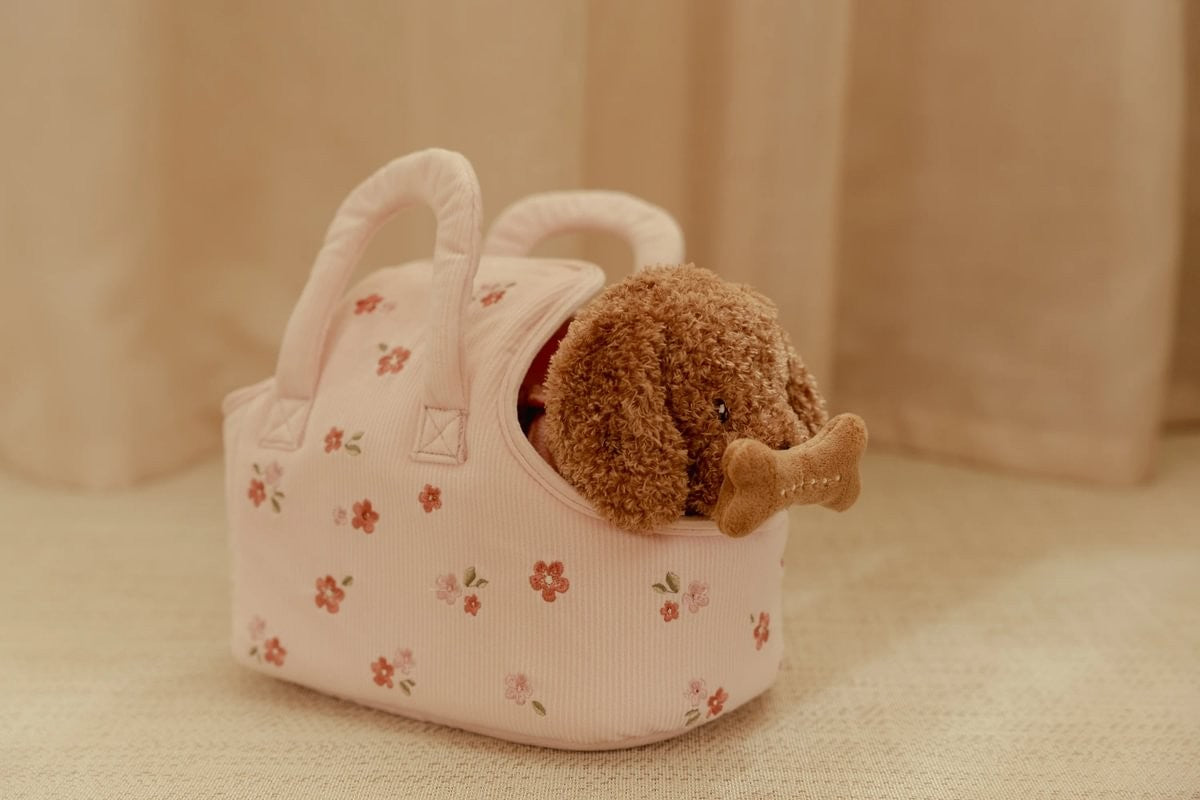 Little Dutch Jackie peluche cane con borsa fiori