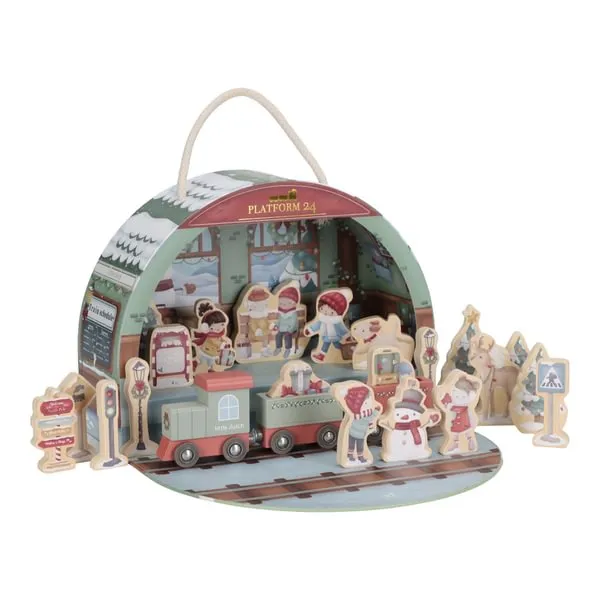 Little Dutch Trenino Natale calendario avvento legno 24 pezzi