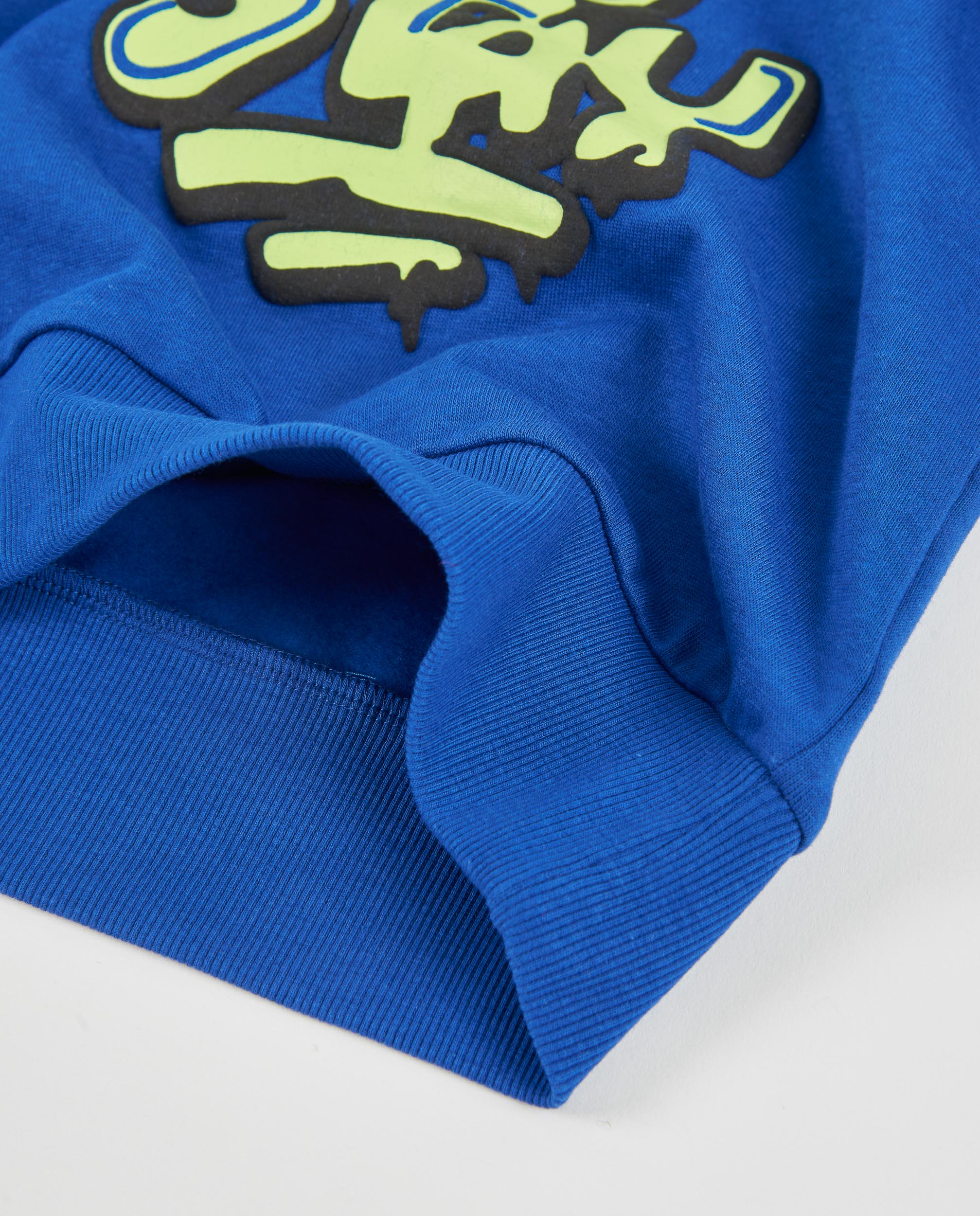 Tuc Tuc felpa bambino pile blu scritta urban