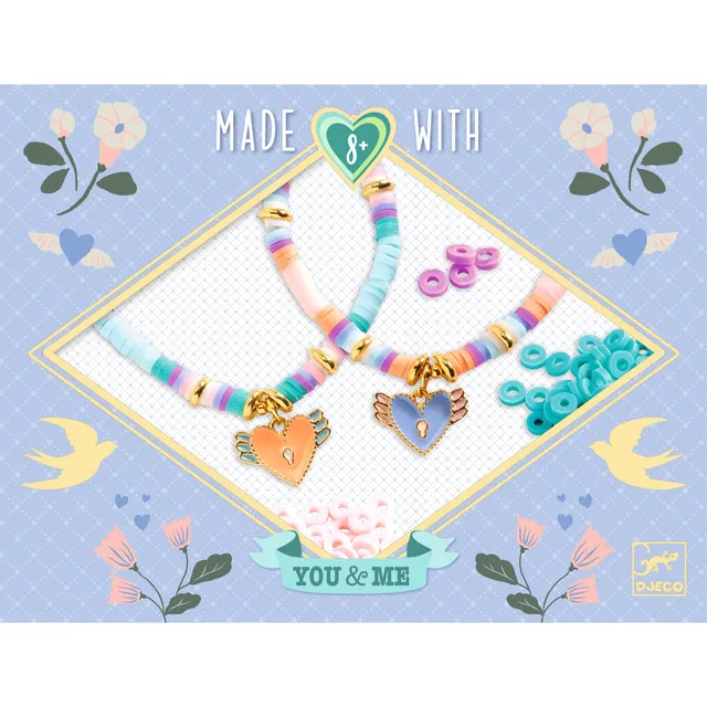 Djeco You&Me Heart Heishi kit braccialetti