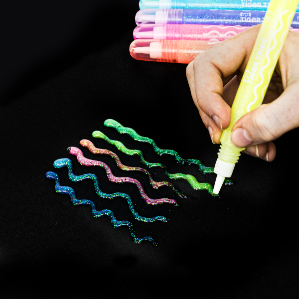 Tiger Tribe Glow in the Dark pennarelli gel 6 colori notte
