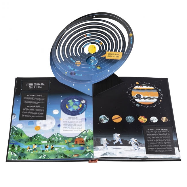 Franco Cosimo Panini Viaggio sulla Luna libro pop-up 22 pagine