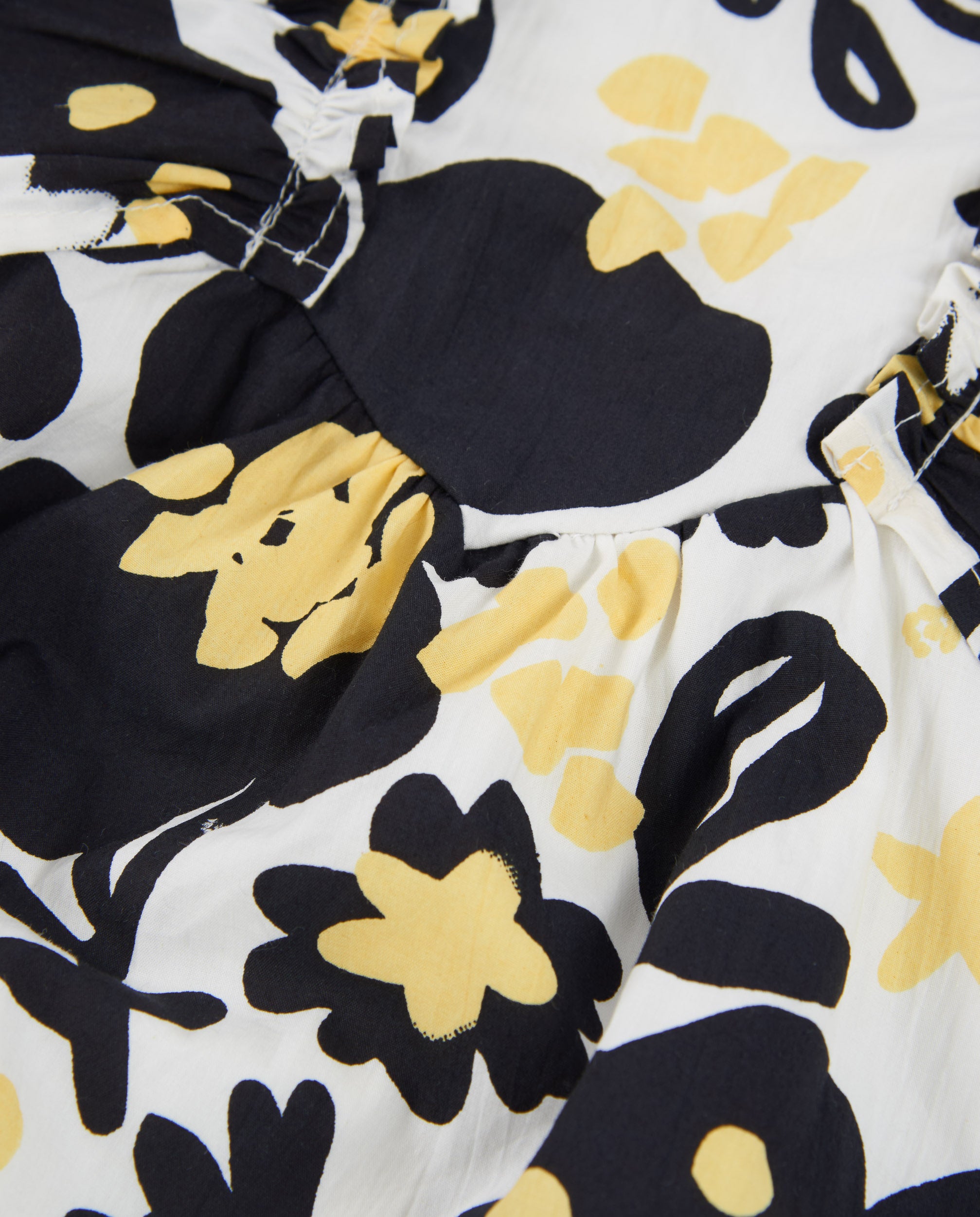 Tuc Tuc vestito bambina nero fiori con volant