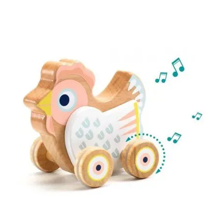 Djeco BabySing gallina musicale a carica 12 cm