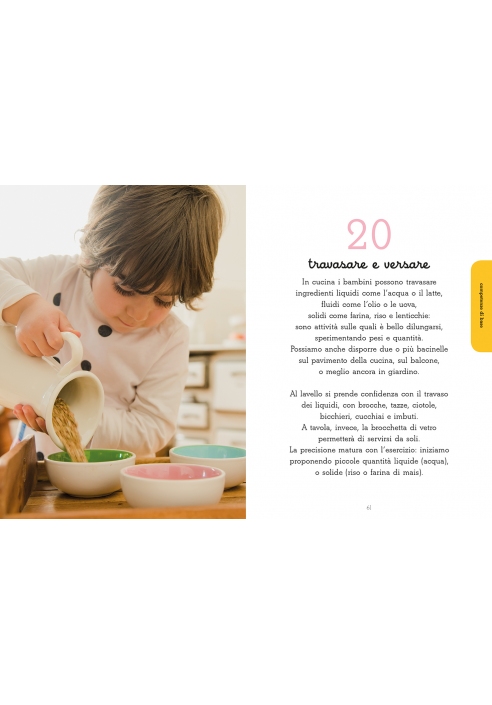 L’Ippocampo 60 attività Montessori in cucina libro 192 pagine