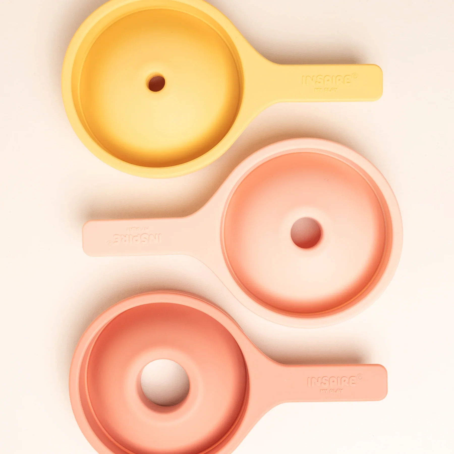 Inspire My Play Imbuti set 3 imbuti silicone coral