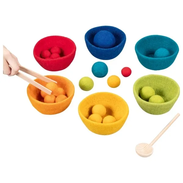 Goki Classificazione Colori gioco feltro con pinza