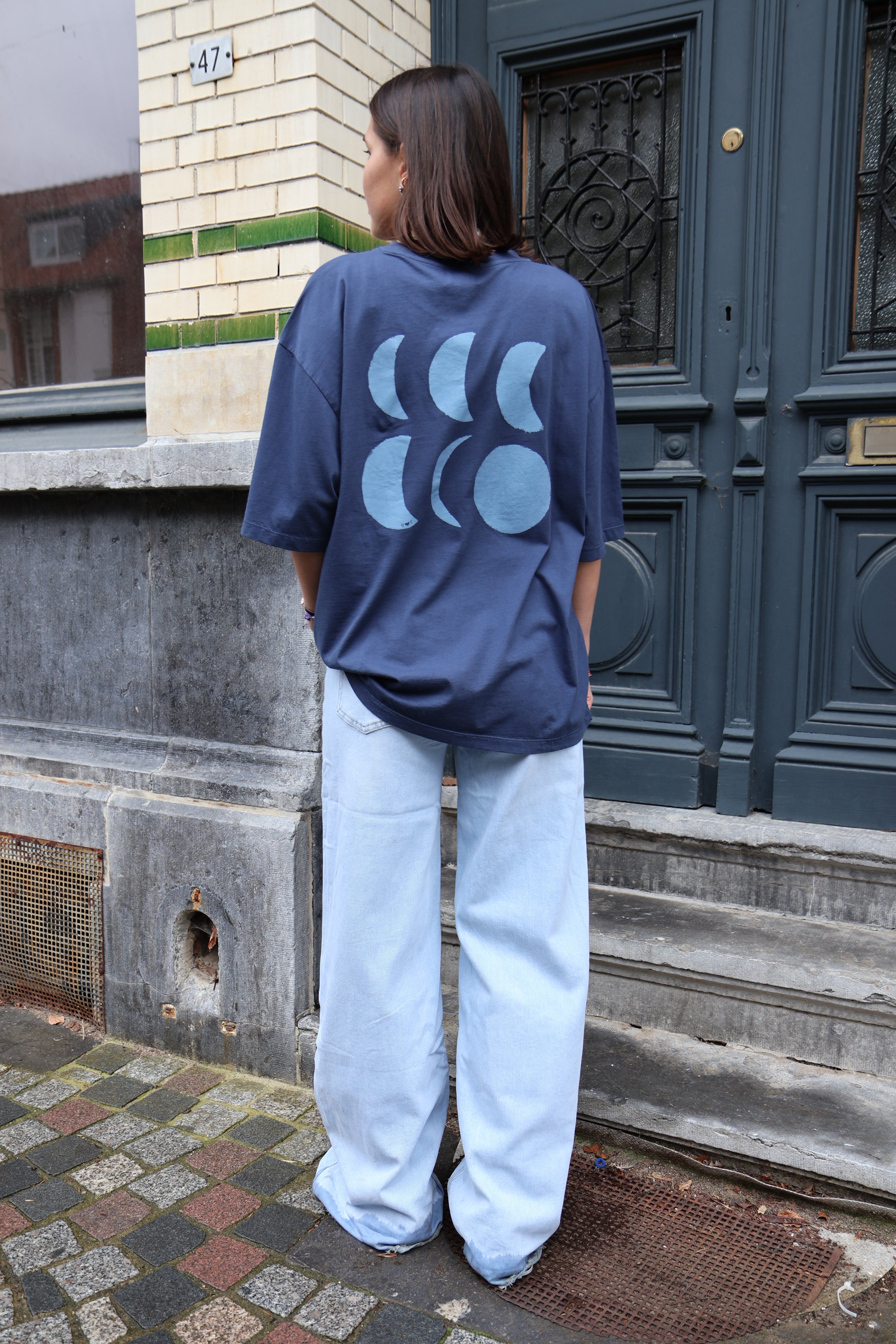 Ella and Rapha To The Moon t-shirt donna blu