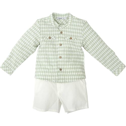 Babidu camicia a quadri completo bambino 6 anni cotone