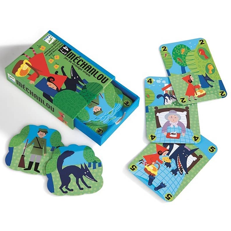 Djeco Mechanlou Cappuccetto rosso gioco carte 34 carte