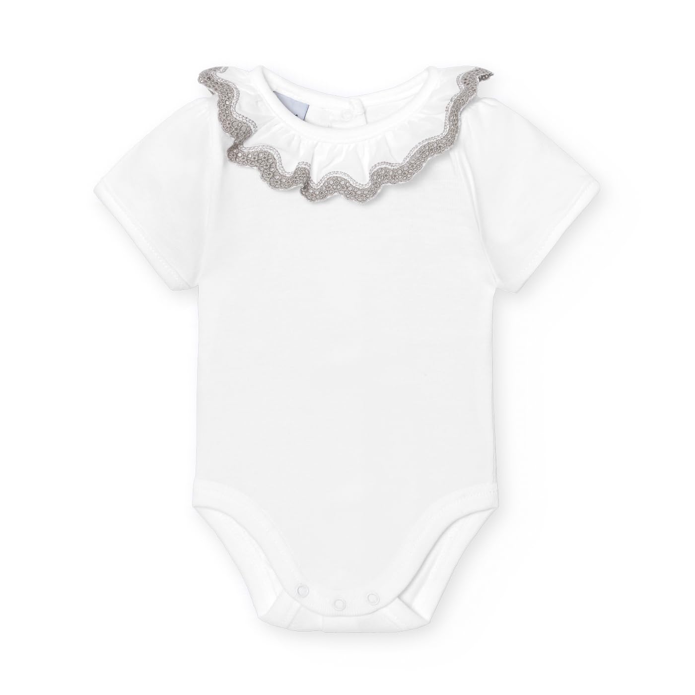 Babidu Basic body manica corta cotone con volant