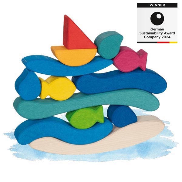 Goki Mondo Sommerso Gioco di Equilibrio in Legno
