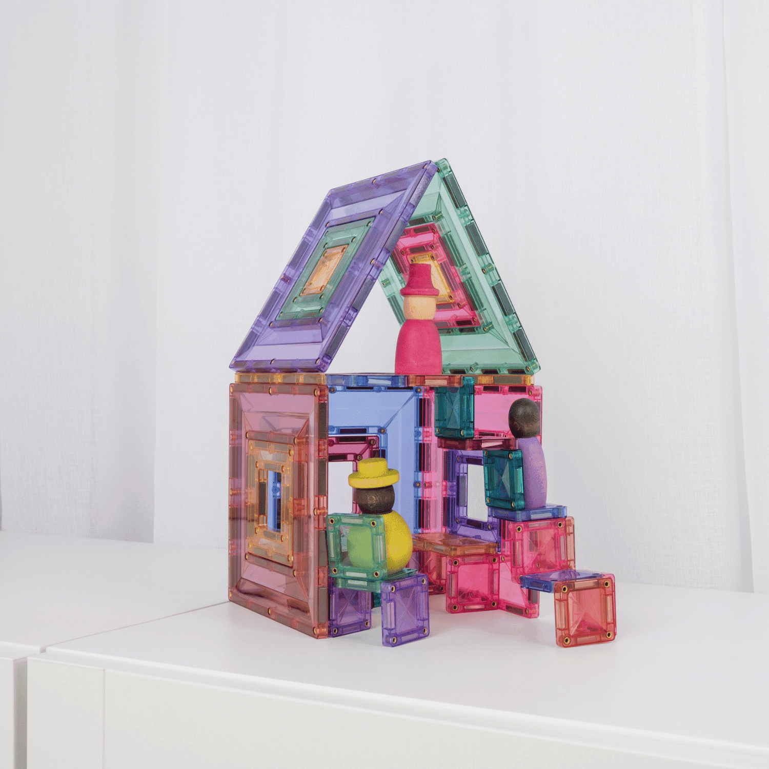 Connetix Portal Pastel Pack costruzioni magnetiche 48 pezzi