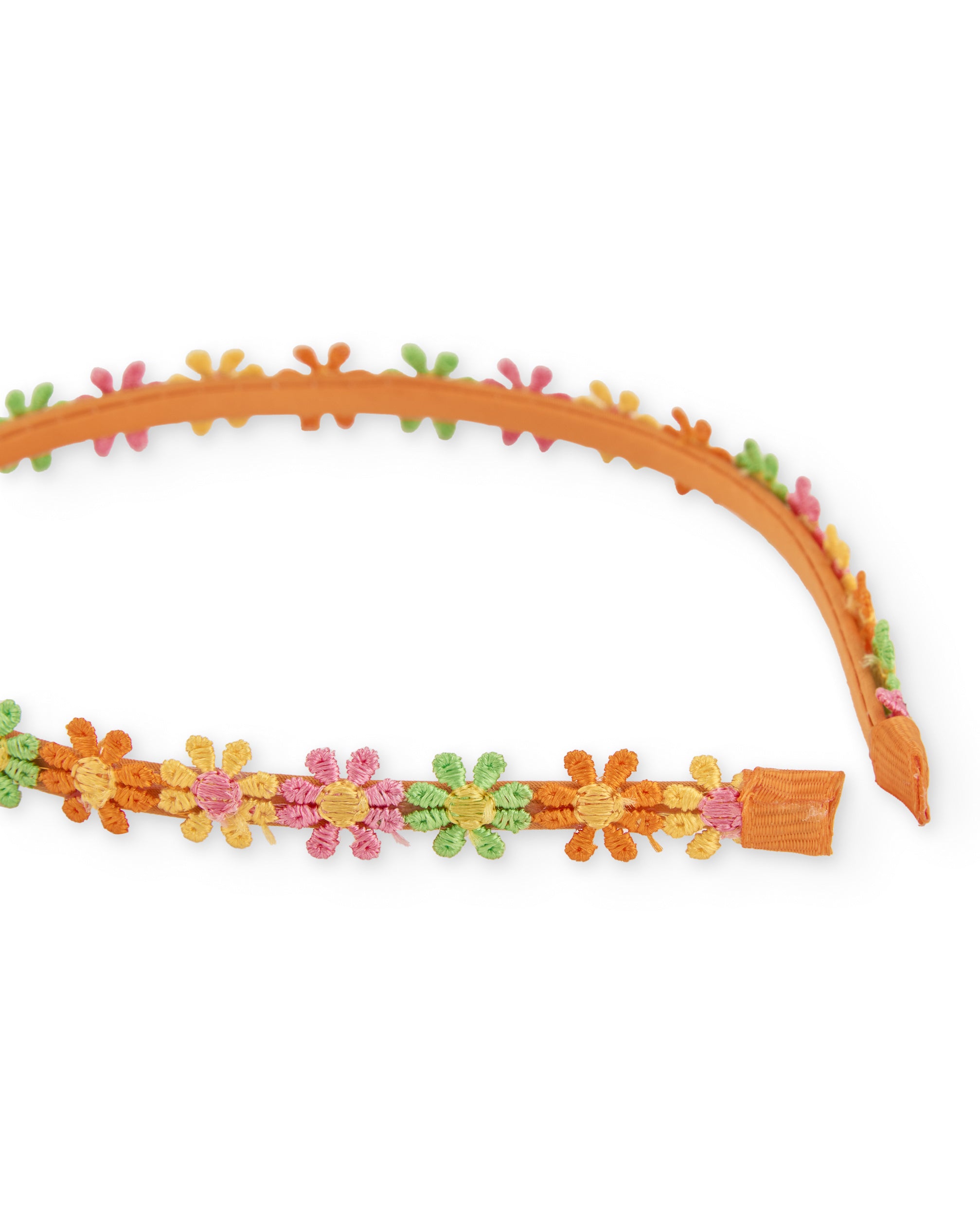 Tuc Tuc cerchietto bambina fiori arancione