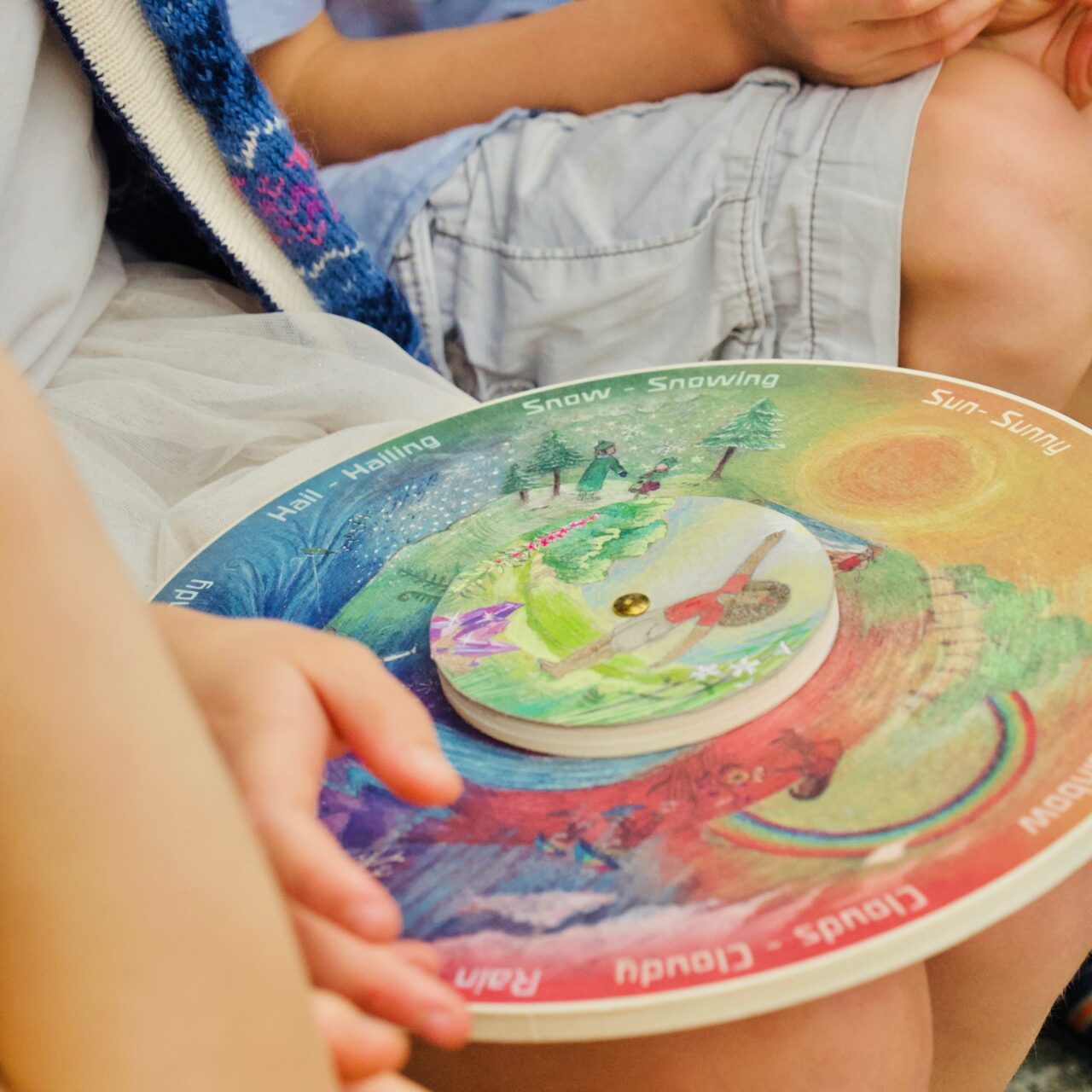Wilded Family Ruota Meteo tavola legno senza plastica