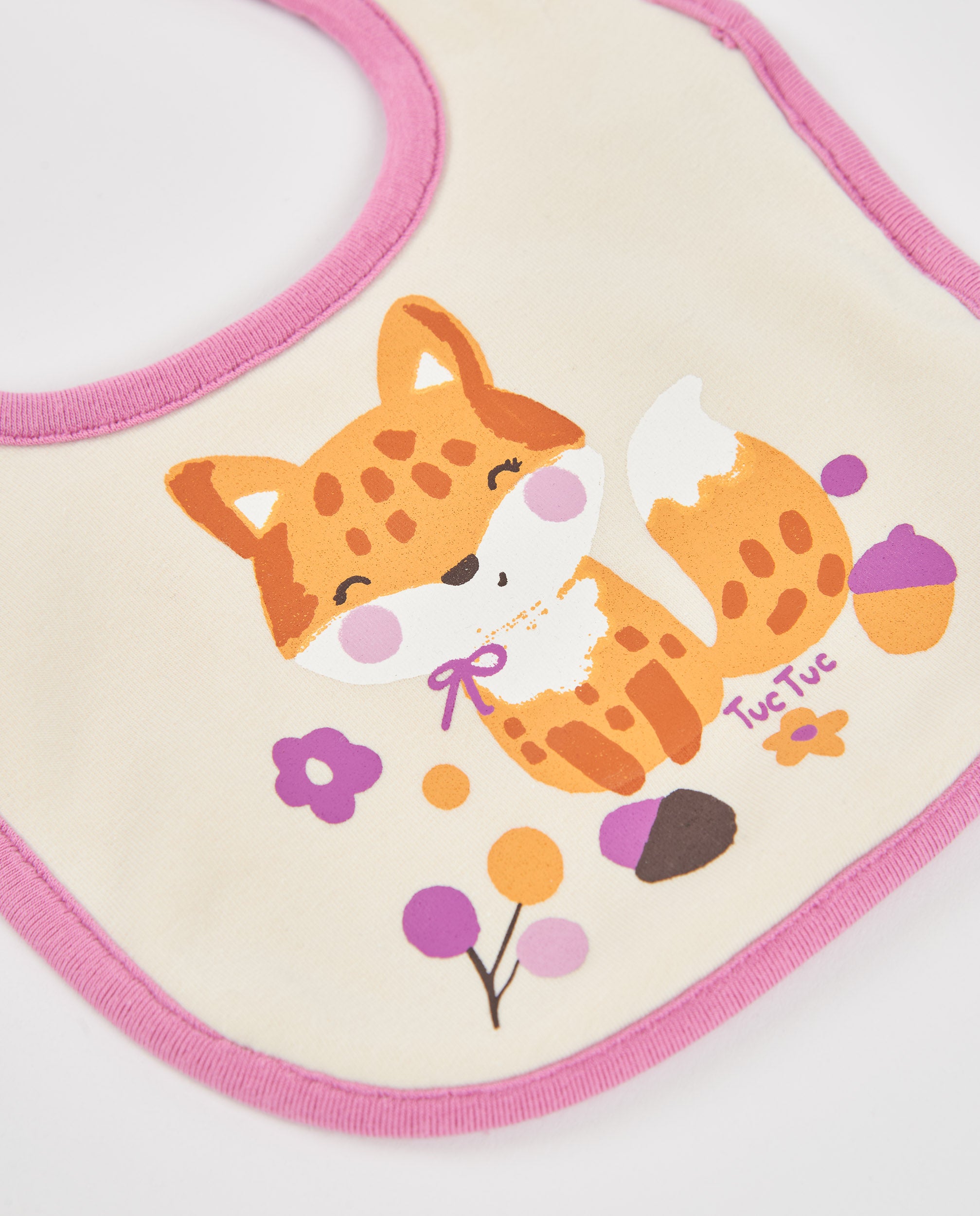 Tuc Tuc Magic Foxy bavaglini neonato rosa 2 pezzi