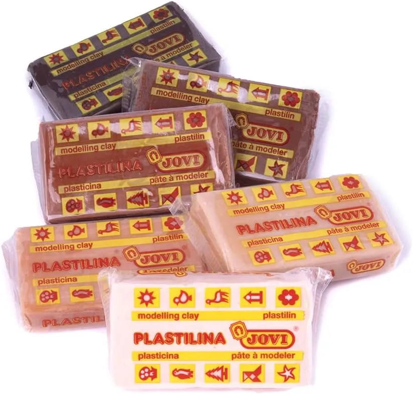Jovi plastilina vegetale 6x50 g colori pelle