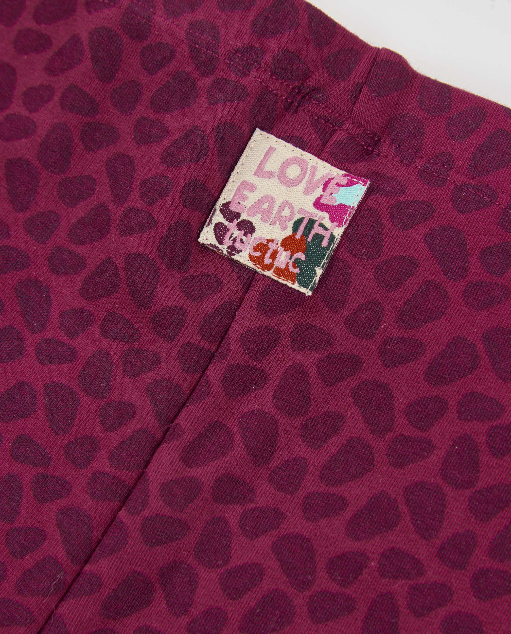 Tuc Tuc Pantaloni Pile Bimba Bordeaux Animalier