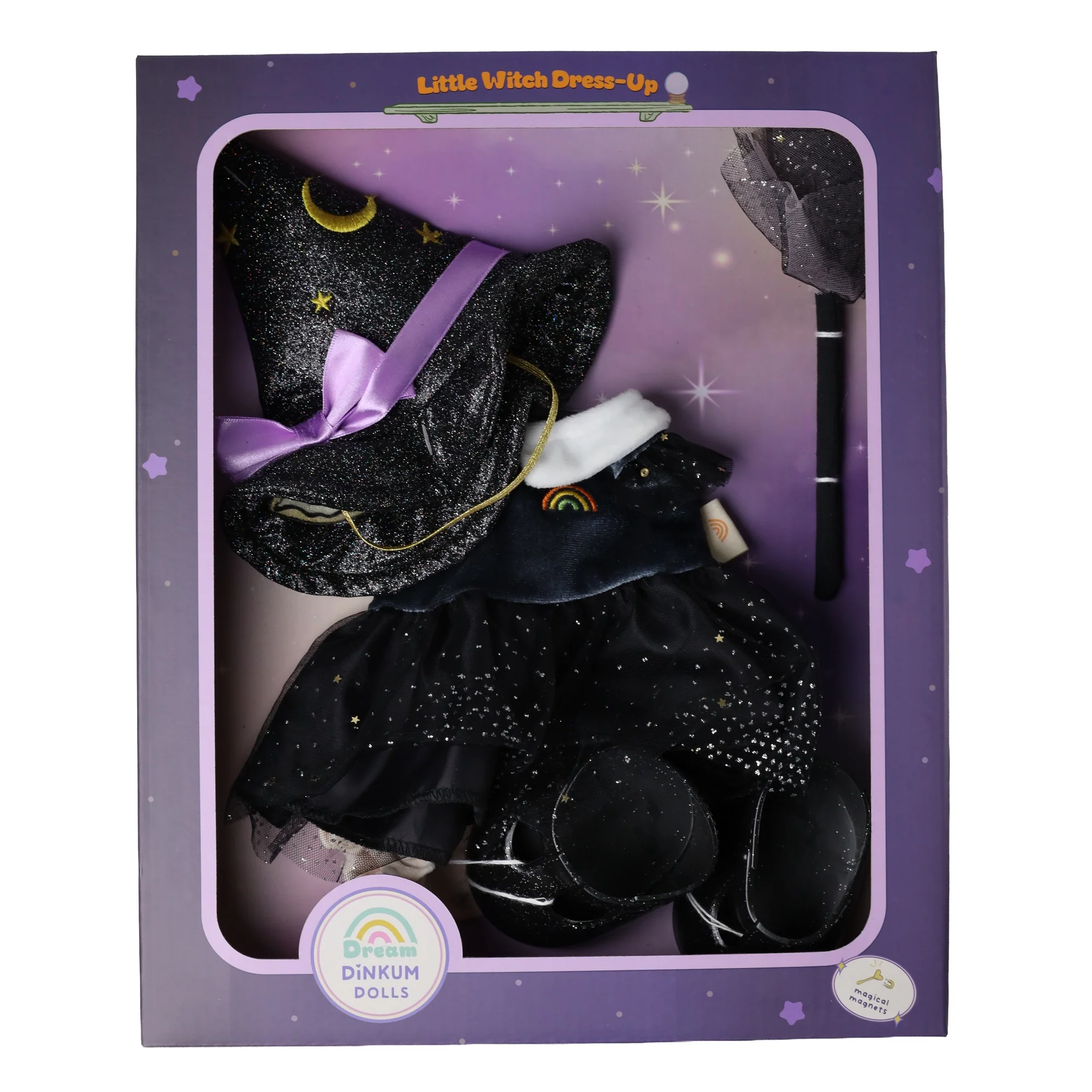 Olli Ella Dinkum Dolls Spellbound Vestito Strega 35 cm