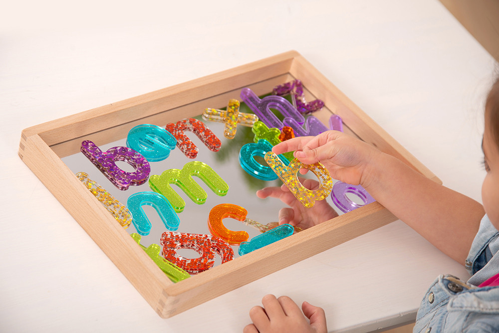 TickiT Lettere Alfabeto Acrilico Glitter Set 26 Pezzi 7 cm