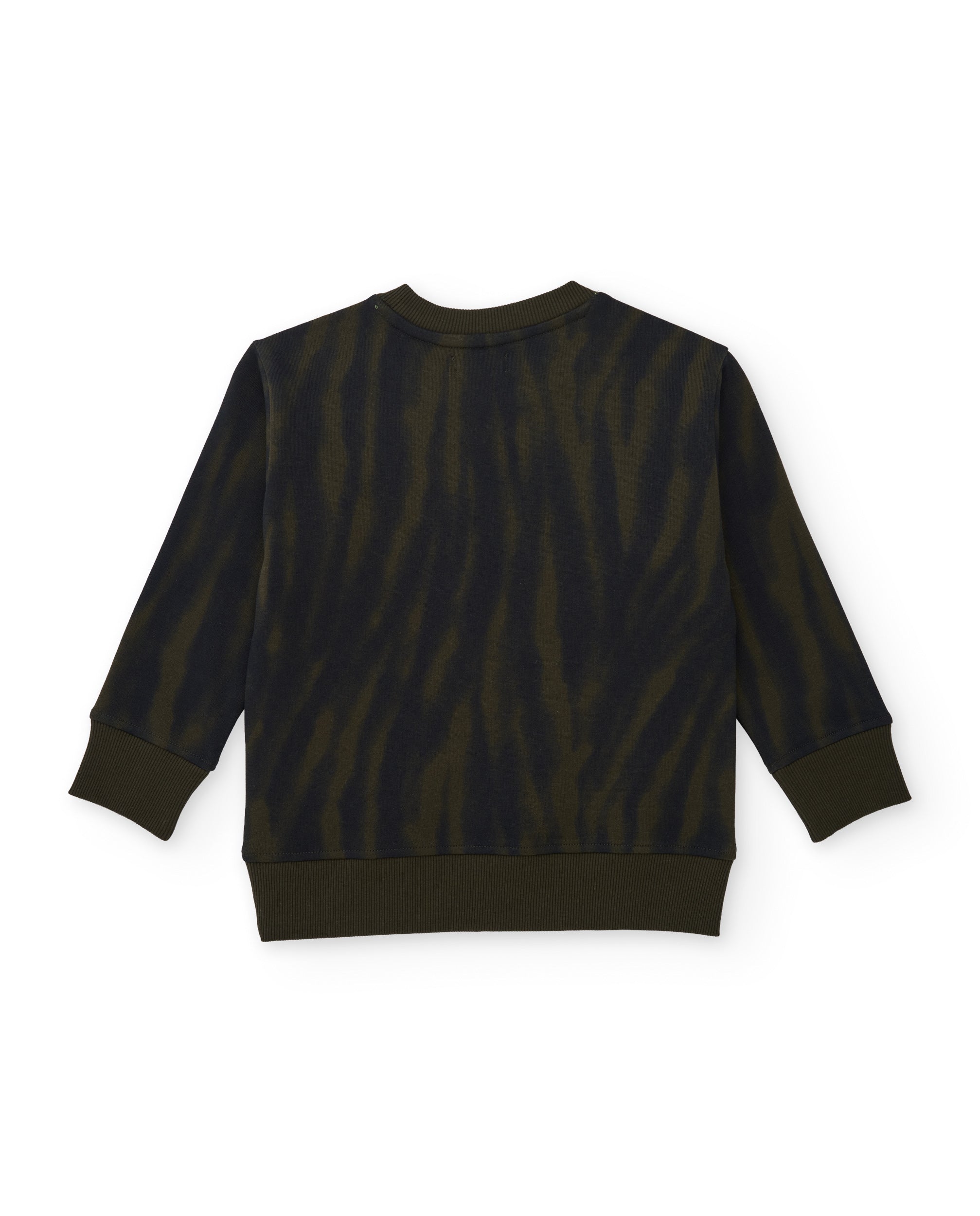 Tuc tuc Night Trace felpa bambino verde militare scritta