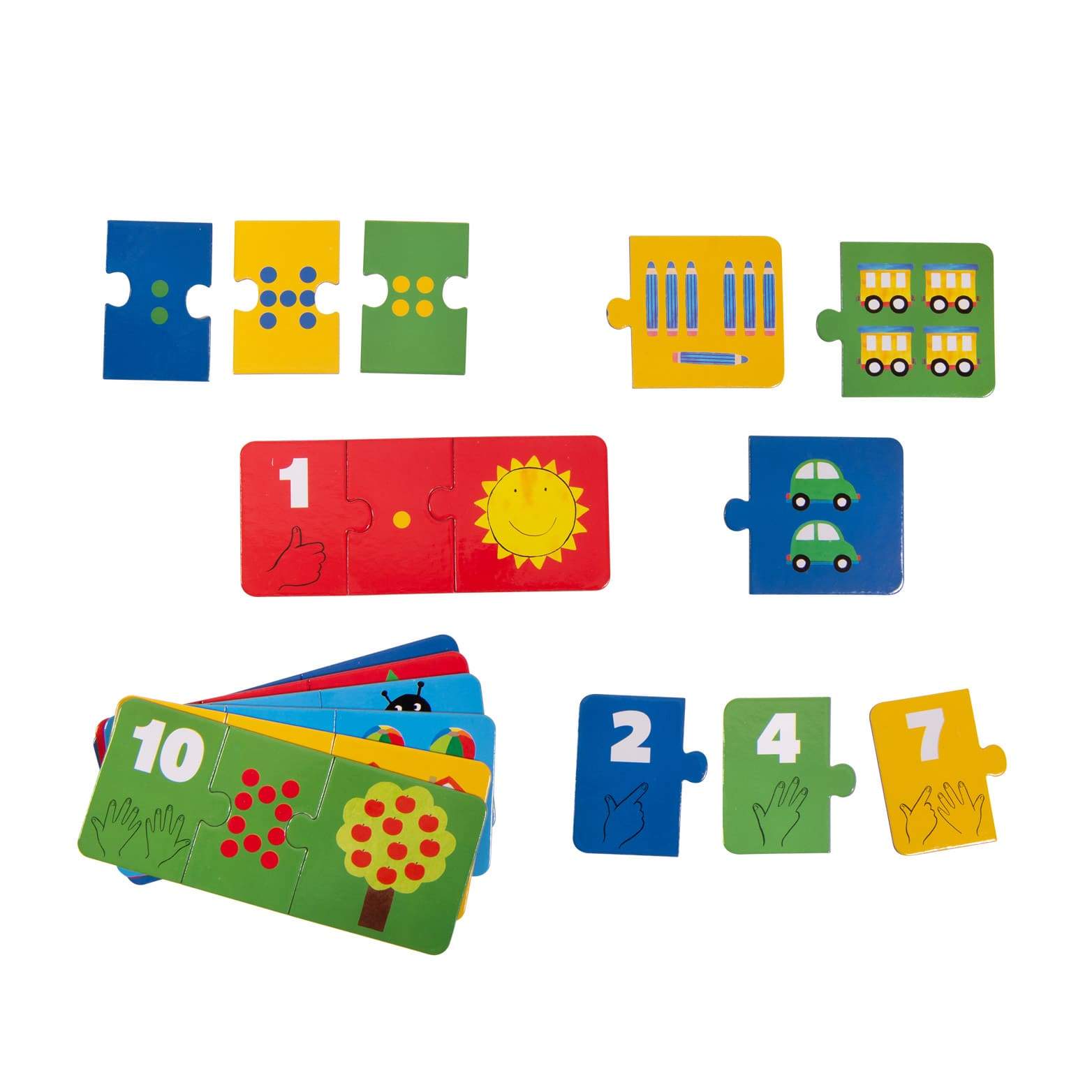 Moulin Roty Les Popipop Puzzle Numeri puzzle cartone 10 pz