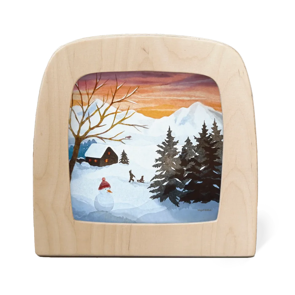 Toverlux Vogel Geluk Sled Song trasparenza per lampada