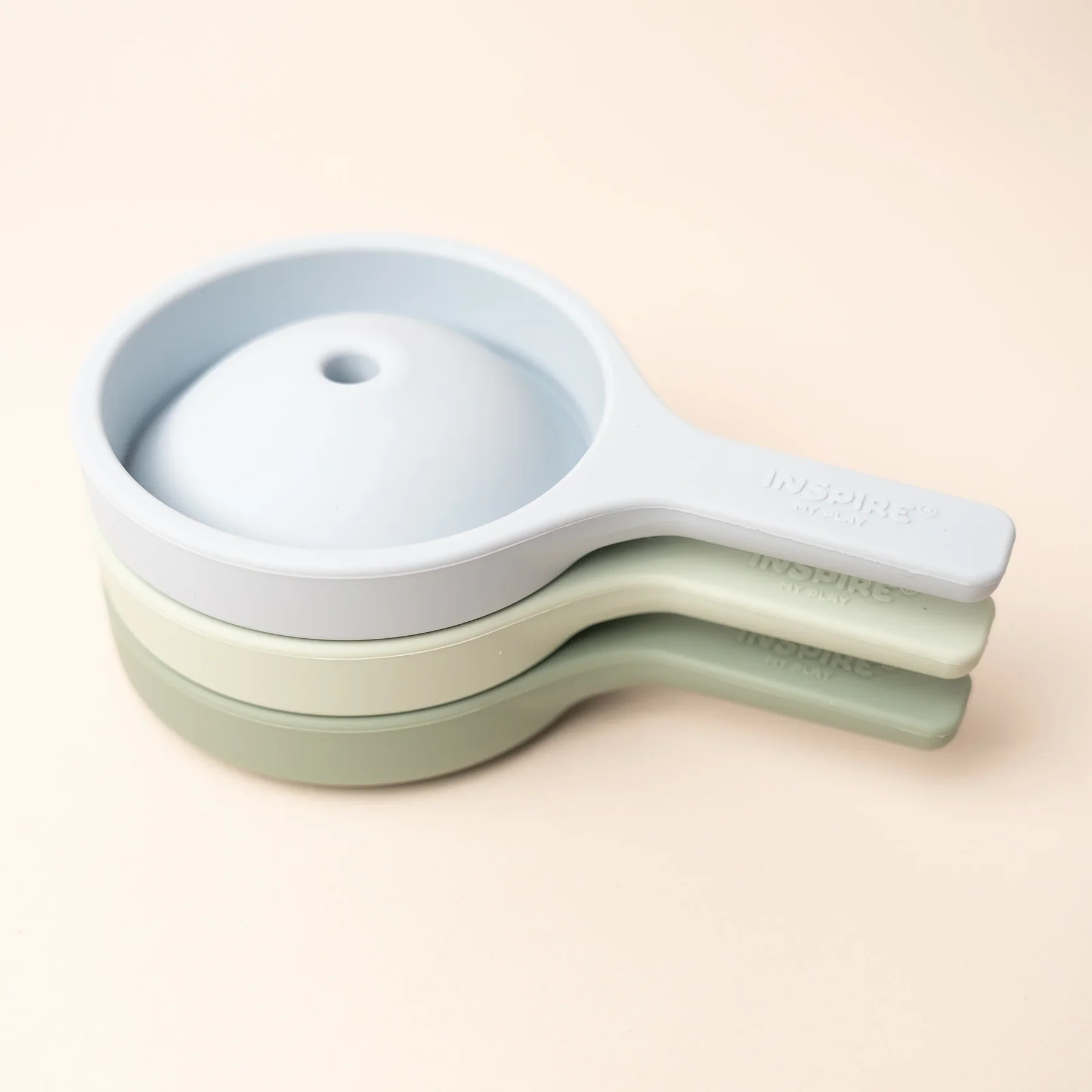 Inspire My Play imbuti sensoriali silicone green blue set 3 pezzi