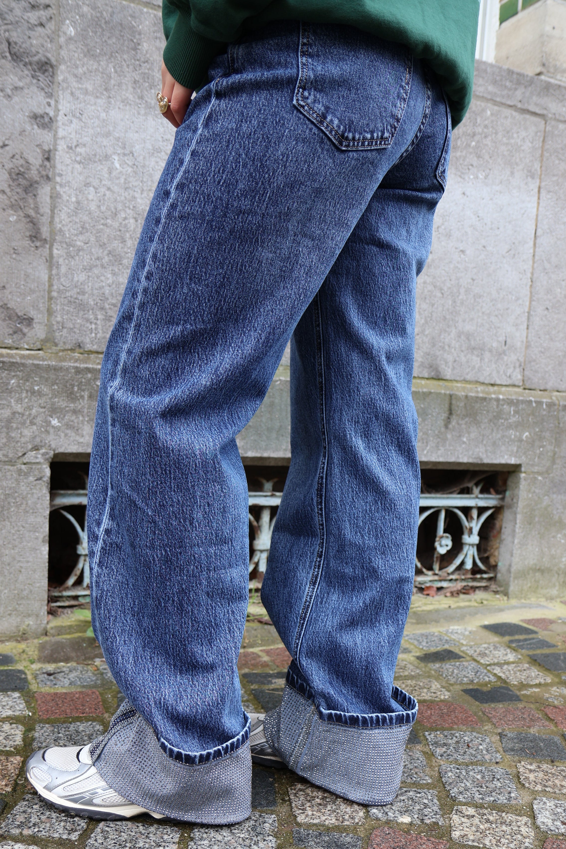 Ella and Rapha Moonfall Jeans Donna Blu Scuro Brillanti