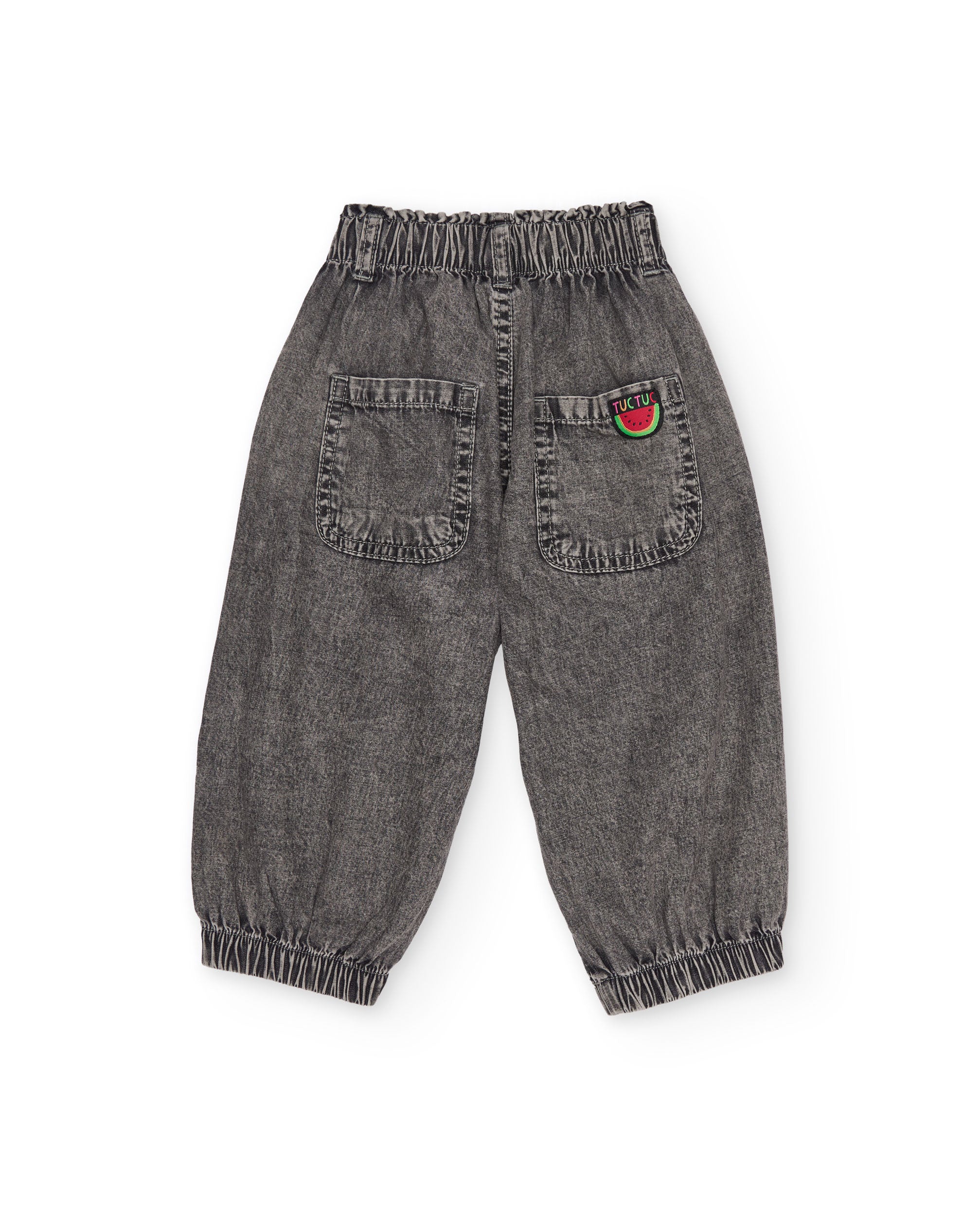 Tuc Tuc pantaloni bambina denim grigi lavati