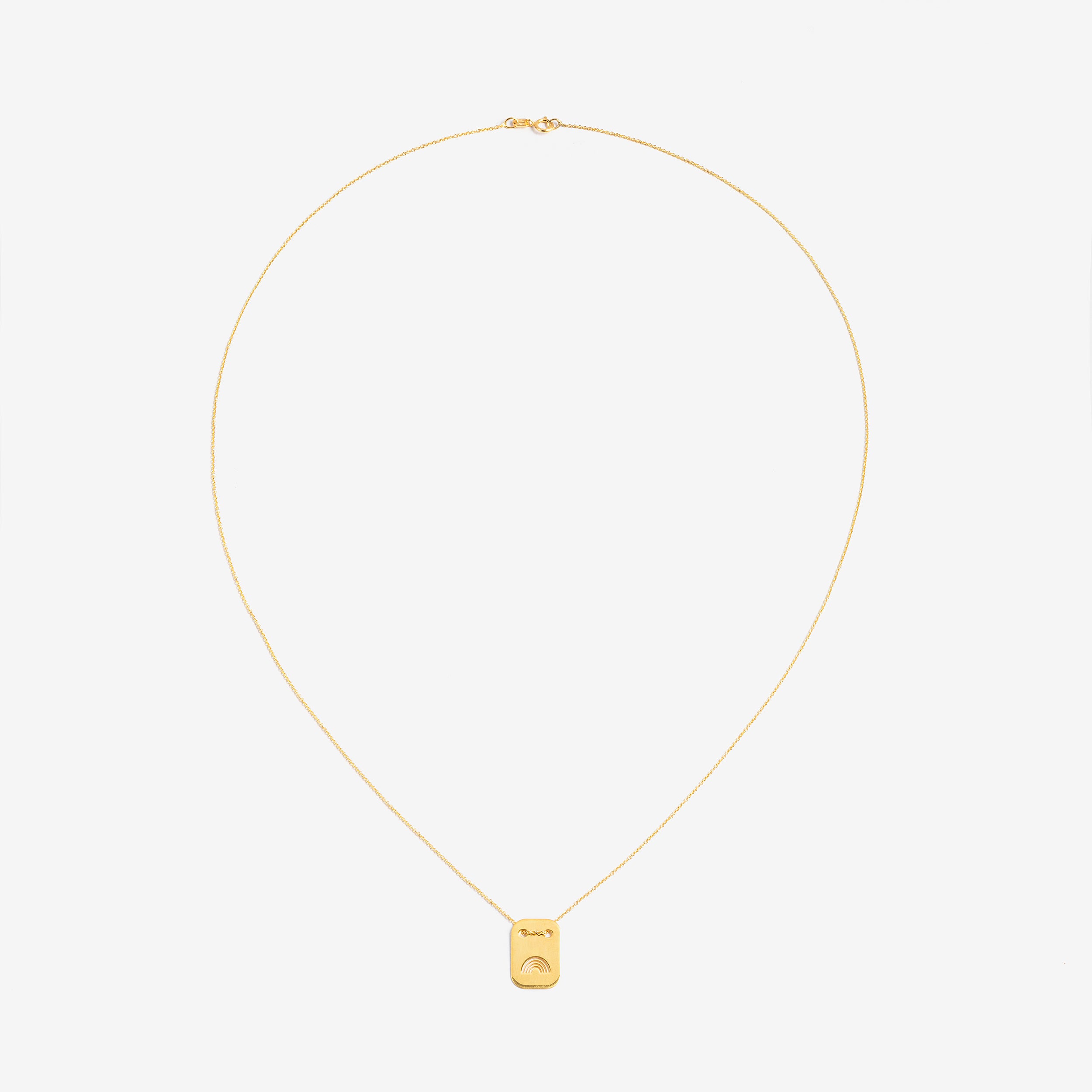 Ella and Rapha Rainbow collana oro argento 925 arcobaleno