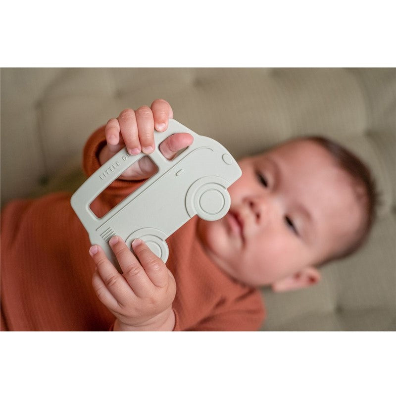 Little Dutch autobus verde massaggiagengive silicone