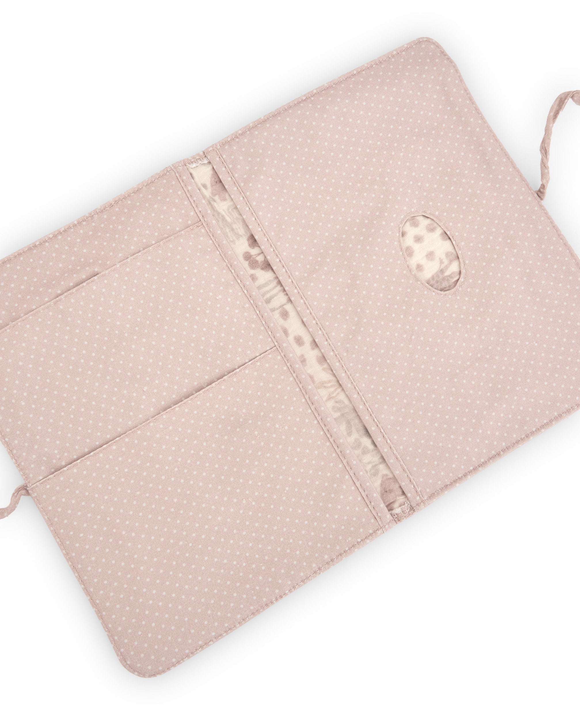 Tuc Tuc portadocumenti neonato beige pois scomparti