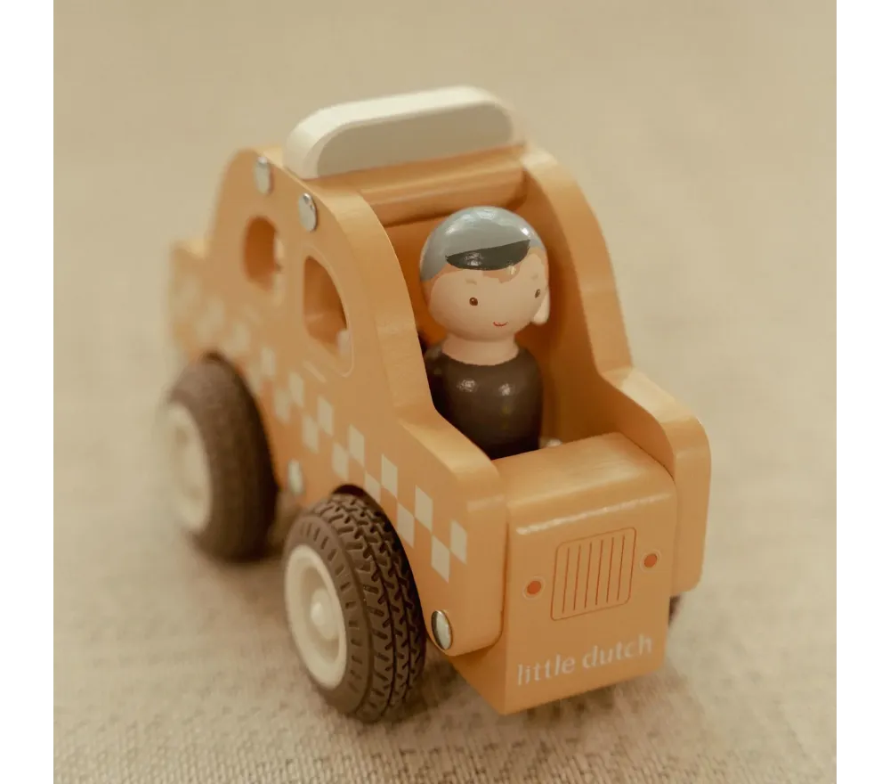 Little Dutch Taxi macchinina legno personaggio FSC